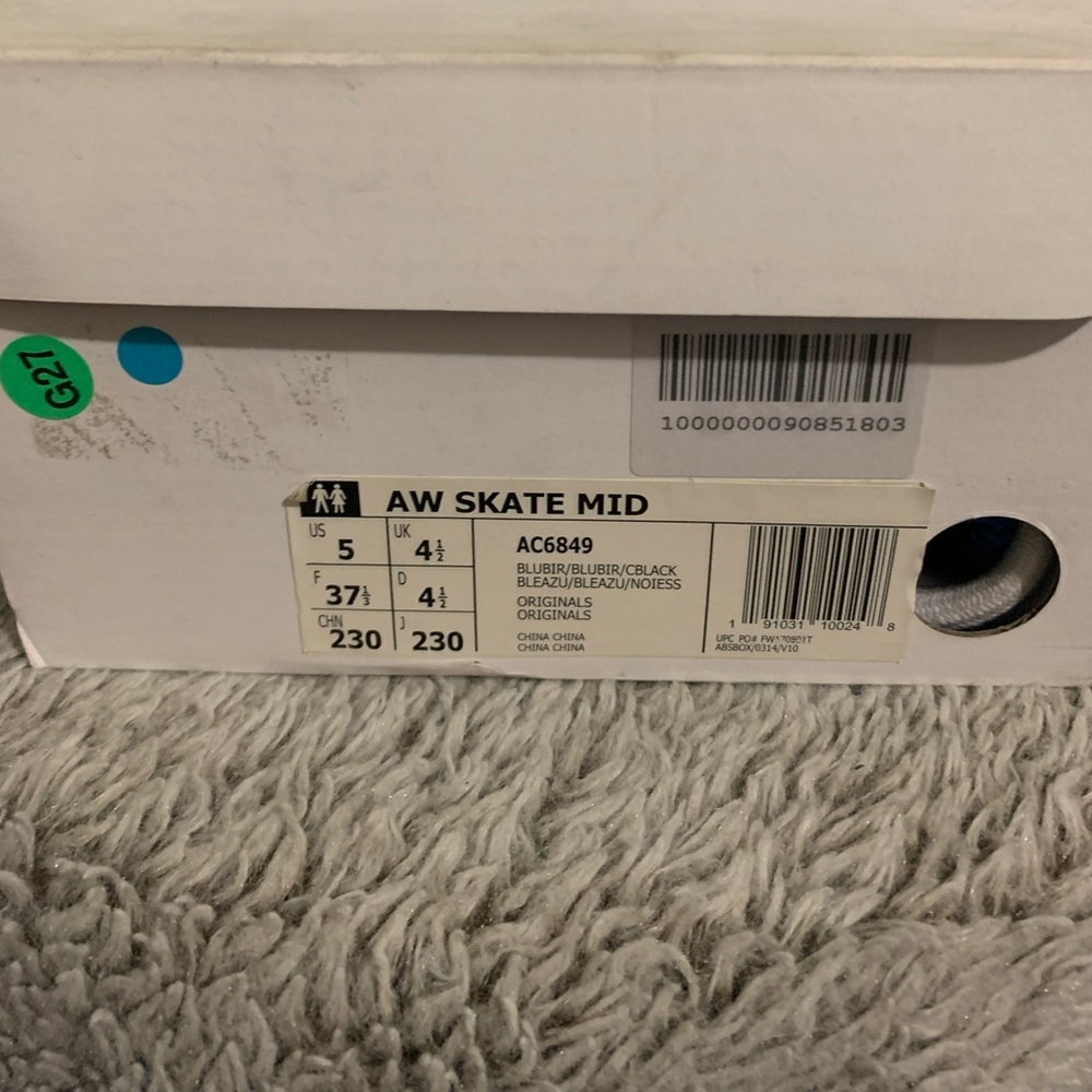 Adidas X Alexander Wang Skate Mid Blue Suede